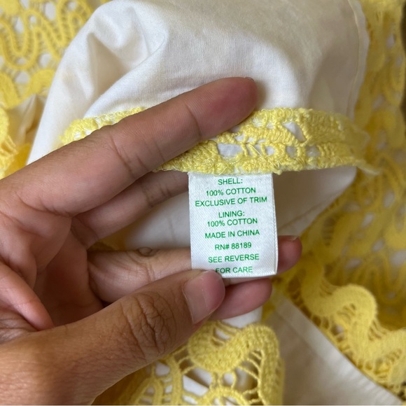 Lilly Pulitzer Lakeland Starfruit Lace Strapless Dress - Picture 8 of 8